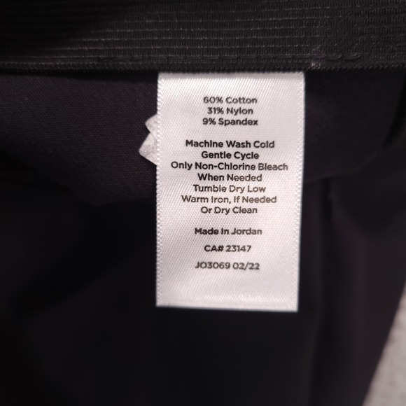 TALBOTS Pants Size 8P Portland Black Slim Leg Ankle Mid Rise 28x25 NEW - Picture 8 of 14